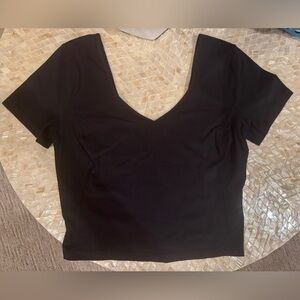 Lululemon Black Women's Crop Top size 8